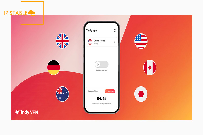 دانلود رایگان فیلتر شکن پایدار پرسرعت Tindy VPN برای اندروید